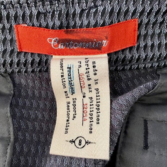 Anthro Cartonnier Ankle Zip Crop Pants 8 - Picture 9 of 11